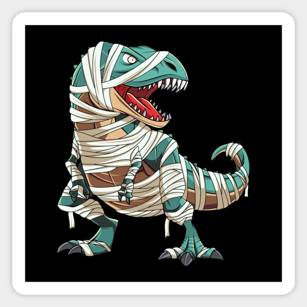 Spooky Mummy Dinosaur Halloween Costume for Kids Boys Sticker by HCMGift